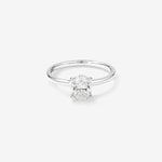Stunning 1.0 CT Oval Moissanite with a Solitaire Design Engagement Ring 1