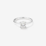Stunning 1.0 CT Oval Moissanite with a Solitaire Design Engagement Ring 1