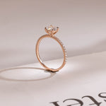 Stunning 1.0 - 2.0 CT Cushion Moissanite Engagement Ring With Pave Design 8