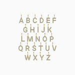 0.20 TCW Round Moissanite Diamond Customize Letter Pendant Necklace in Solid Gold 5