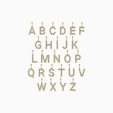 0.20 TCW Round Moissanite Diamond Customize Letter Pendant Necklace in Solid Gold 5