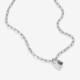 Round Cut Cubic Zirconia in 925 Sterling Silver Necklace 2