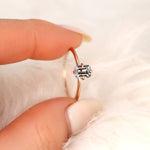 Stunning 0.75 CT Emerald Moissanite Engagement Ring With Solitaire Design 5