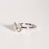 Classic 2.0 CT Oval Moissanite Engagement Ring with Solitaire Design 6