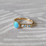 0.90 CT Round Topaz Lab Made Diamond-December Birthstone Engagement Ring 7