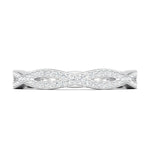 Stunning 0.3 TCW Round Moissanite Stones Full Eternity Wedding Band 3
