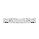 Stunning 0.3 TCW Round Moissanite Stones Full Eternity Wedding Band 3