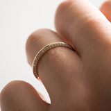 Stunning 0.2 TCW Round Moissanite Stones Knife Edge Wedding Bands 5