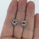 Round Cut Cubic Zirconia in 925 Sterling Silver Earrings 5