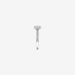 Stunning 1.95 CT Oval Moissanite Engagement Ring with Pave and Hidden HaloDesign 3