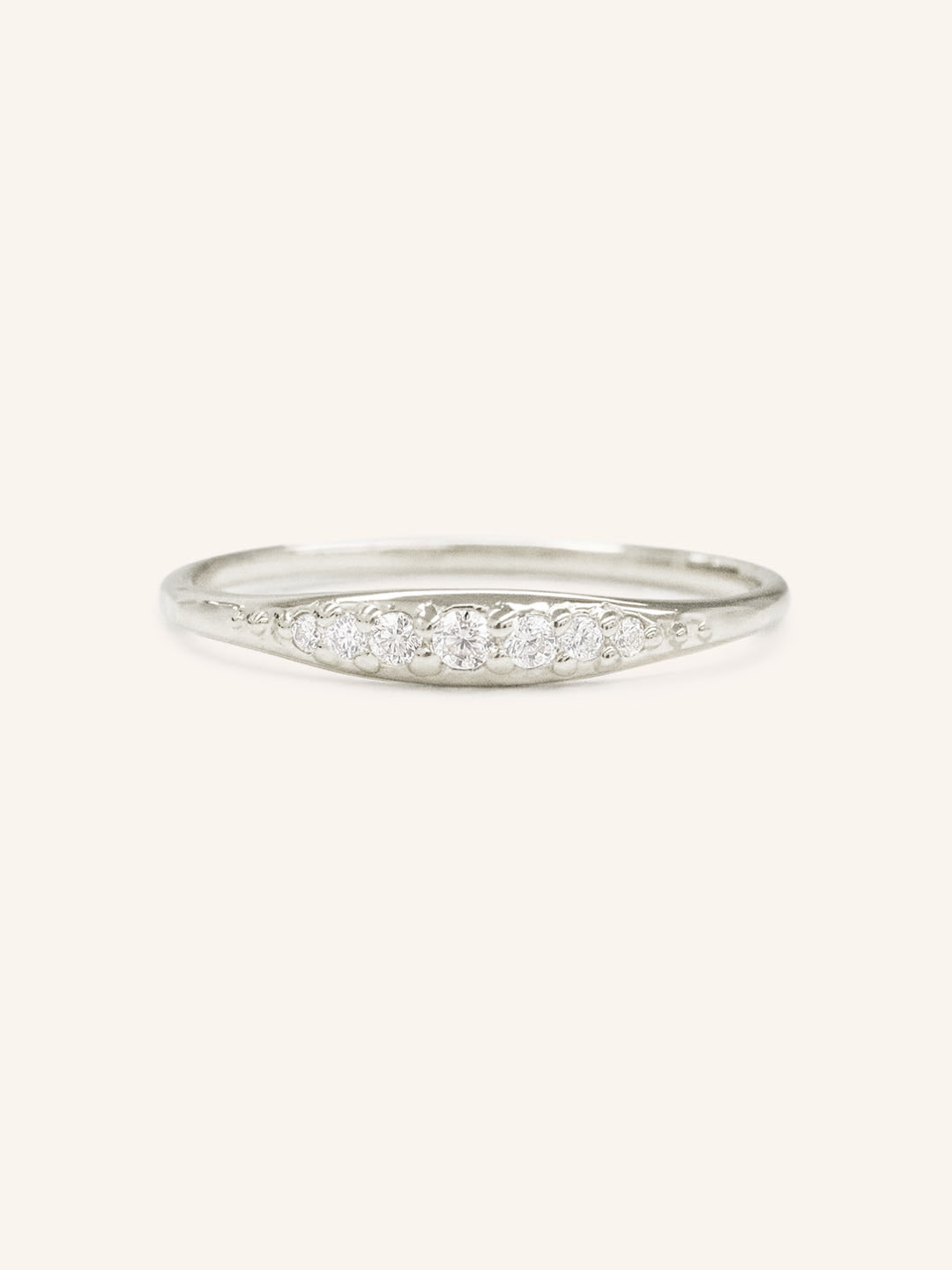 Stunning 0.2 TCW Round Moissanite Stones Snuggery Wedding Bands 3