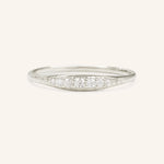 Stunning 0.2 TCW Round Moissanite Stones Snuggery Wedding Bands 3
