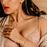 2.0 CT Pear & Round Moissanite Diamond Two Stone Pendant Necklace in Solid Gold 7