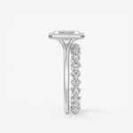 Radiant Bezel Lab Grown Diamond Engagement Ring