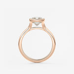 Cushion Bezel Lab Grown Diamond Engagement Ring
