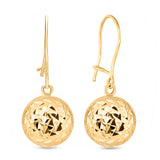 Round Cut Cubic Zirconia in 925 Sterling Silver Earrings 1