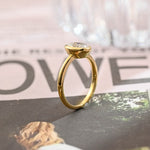 Stunning 1.0 CT Oval Cut Moissanite Engagement Ring with Bezel Solitaire Design 7