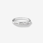 0.54 CT Baguette Moissanite Five Stone Men's Wedding Band in Solid Gold 1