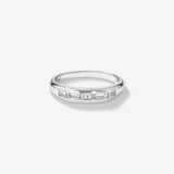 0.54 CT Baguette Moissanite Five Stone Men's Wedding Band in Solid Gold 1