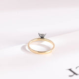 Stunning 0.5 - 1.5 CT Princess Moissanite Engagement Ring with Pave Design 8