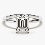 Stunning 1.50 CT Emerald Moissanite Engagement Ring with Solitaire Design 4