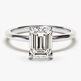 Stunning 1.50 CT Emerald Moissanite Engagement Ring with Solitaire Design 4