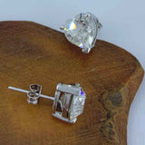 Round Cut Cubic Zirconia in 925 Sterling Silver Earrings 6