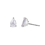 Round Cut Cubic Zirconia in 925 Sterling Silver Earrings 4