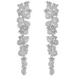 Round Cut Cubic Zirconia in 925 Sterling Silver Earrings 1
