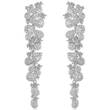 Round Cut Cubic Zirconia in 925 Sterling Silver Earrings 1