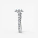 Round Bezel Lab Grown Diamond Engagement Ring