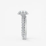 Round Bezel Lab Grown Diamond Engagement Ring