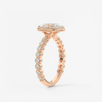 Oval Bezel Lab Grown Diamond Engagement Ring