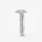 Oval Bezel Lab Grown Diamond Engagement Ring