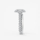 Oval Bezel Lab Grown Diamond Engagement Ring