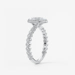 Oval Bezel Lab Grown Diamond Engagement Ring