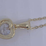 Round Cut Cubic Zirconia in 925 Sterling Silver Necklace 5