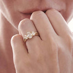 Stunning 1.5 CT Oval Moissanite Engagement Ring with Three Stone Design 4