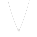 0.50 CT Round Moissanite Diamond Cluster Pendant Necklace in Solid Gold 6