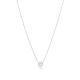 0.50 CT Round Moissanite Diamond Cluster Pendant Necklace in Solid Gold 6