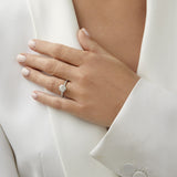 Stunning 1.97 CT Round Moissanite Engagement Ring Pave Design 4