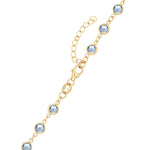 1.44 TCW Round Aquamarine Lab Made Diamond- March Birthstone Necklace 5
