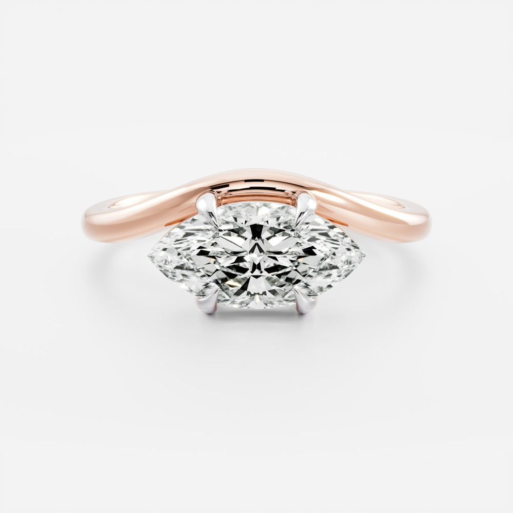 Stunning 1.5-2.5 CT Marquise Moissanite Engagement Ring with Solitaire Design 5