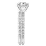Stunning 1.0- 2.0 CT Round Moissanite Engagement Ring with Hidden Halo & Pave Design 5