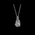 Round Cut Cubic Zirconia in 925 Sterling Silver Necklace 7