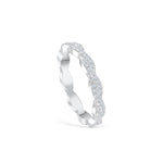 Stunning 0.4 TCW Round Moissanite Stones in Full Eternity Wedding Band 2