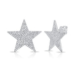 Round Cut Cubic Zirconia in 925 Sterling Silver Earrings 5
