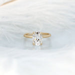 Stunning 2.5 CT Oval Moissanite Engagement Ring with Solitaire Design 1