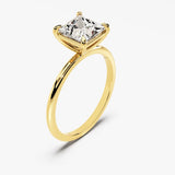 Stunning 1.50 CT Emerald Moissanite Engagement Ring with Solitaire Design 3