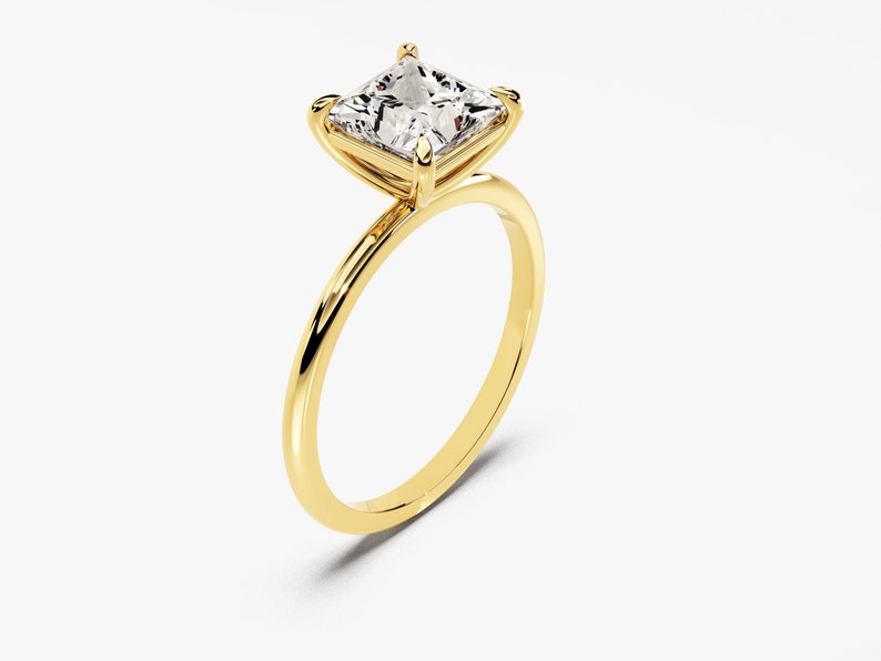 Stunning 1.50 CT Emerald Moissanite Engagement Ring with Solitaire Design 3
